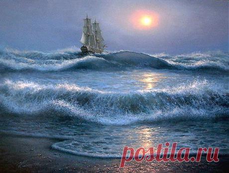 © Михаил Иваненко. На гребнях волны! By admin. пейзажи художноков
https://triino.ru/pejzazhi-xudo… |морские пейзажи фото