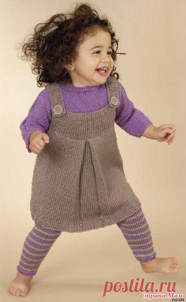 Подборка сарафанов для девочек спицам - Страна Мам