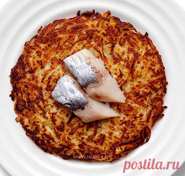 Щвейцарские рёшти с яблоком. Очень быстро и очень вкусно..