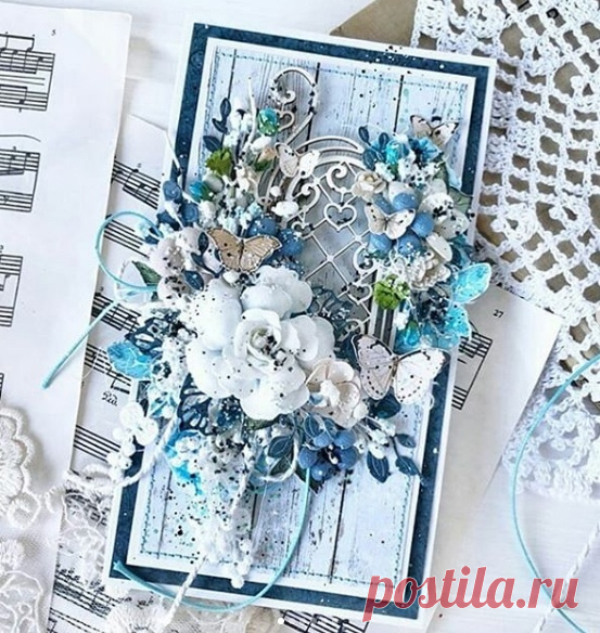 Анна @volshebnyestranitsy

#вдохновение@scrapcvet
#открыткаручнойработы #чипборд #кружево #скрапбумага #цветыручнойработы #скрап