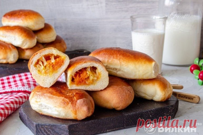 Пирожки с капустой из дрожжевого теста - рецепт с фото пошагово
