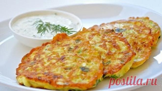 Оладушки из кабачков ( цукини, патиссонов)