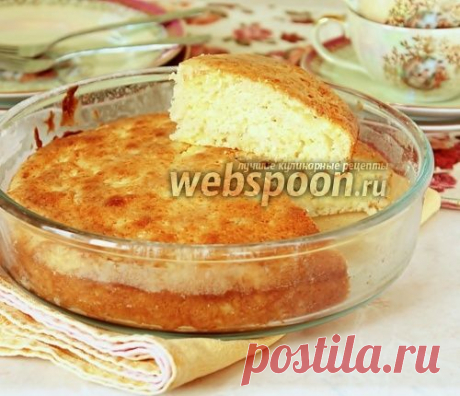 Сметанный пирог с тёртыми яблоками