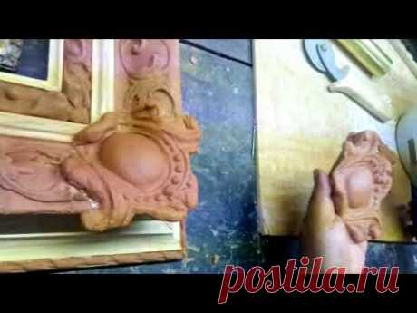 Elaboración de marco barroco con &quot;pasta INWOOD&quot; parte 1 - YouTube