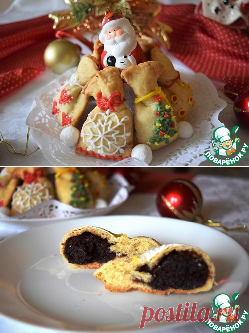 Постное печенье «Мешок Деда Мороза» - кулинарный рецепт