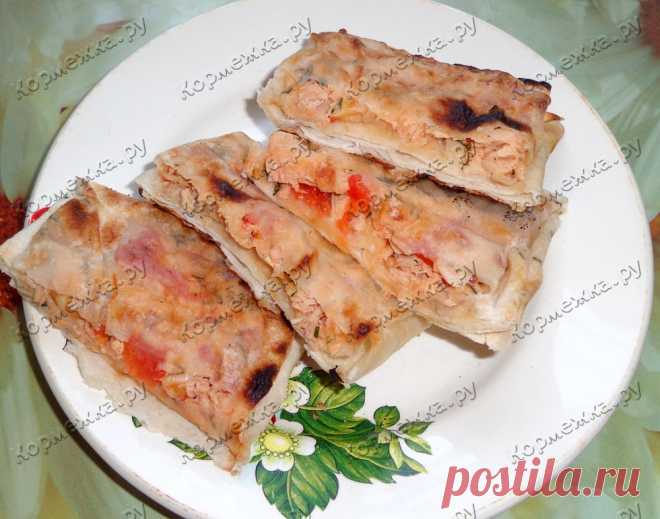 Лаваш с курицей и сыром - Кормежка.ру