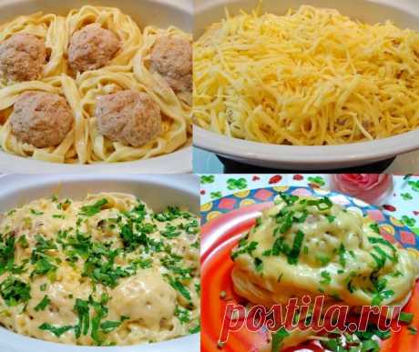 Гнезда из макарон с фаршем - DYNASTYOFCHEFS.RU