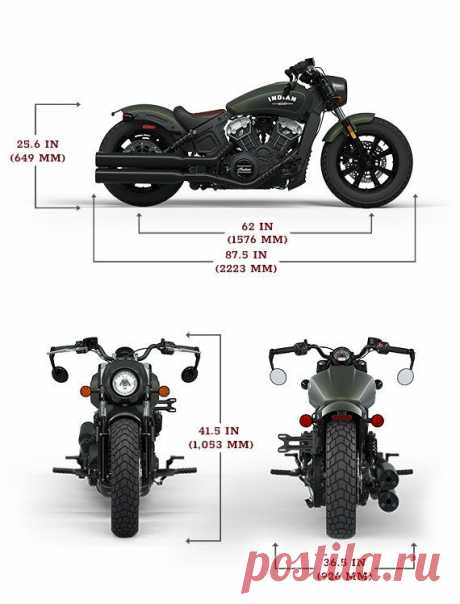 Мотоцикл &quot;Indian Scout Bobber&quot; 2025 года.