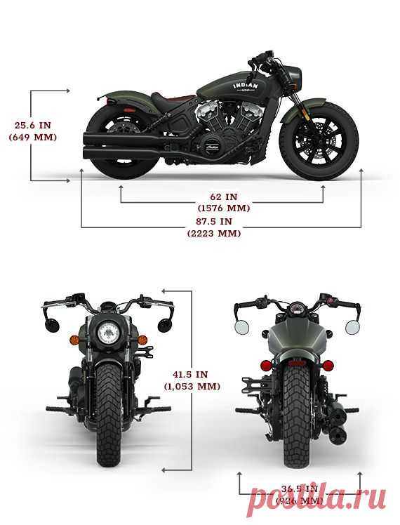 Мотоцикл "Indian Scout Bobber" 2025 года.
