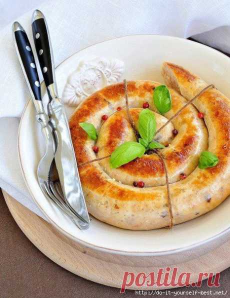 Ароматная куриная колбаска