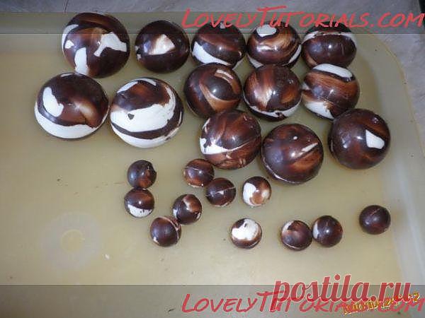 МК шоколадные шарики -Chocolate balls tutorial - Мастер-классы по украшению тортов Cake Decorating Tutorials (How To's) Tortas Paso a Paso