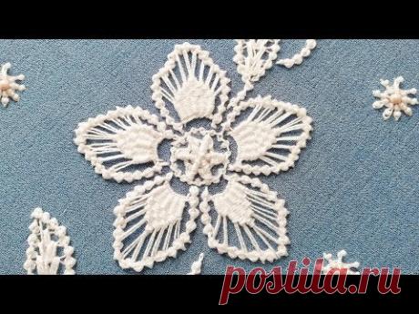 Makrama hafciarska Rumuński * Płatek kwiatu i wypełnienie liści * #malina_gm