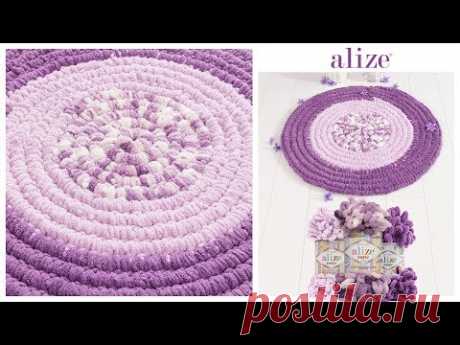 Alize Puffy ile Kolay Dekoratif Paspas Yapımı - Easy & Decorative Rug Tutorial