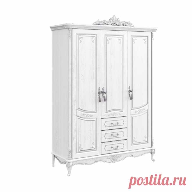 Шкаф трехстворчатый распашной с ящиками – массив + МДФ/шпон купить по цене 181 500 руб. в Москве — интернет-магазин Chudo-magazin.ru