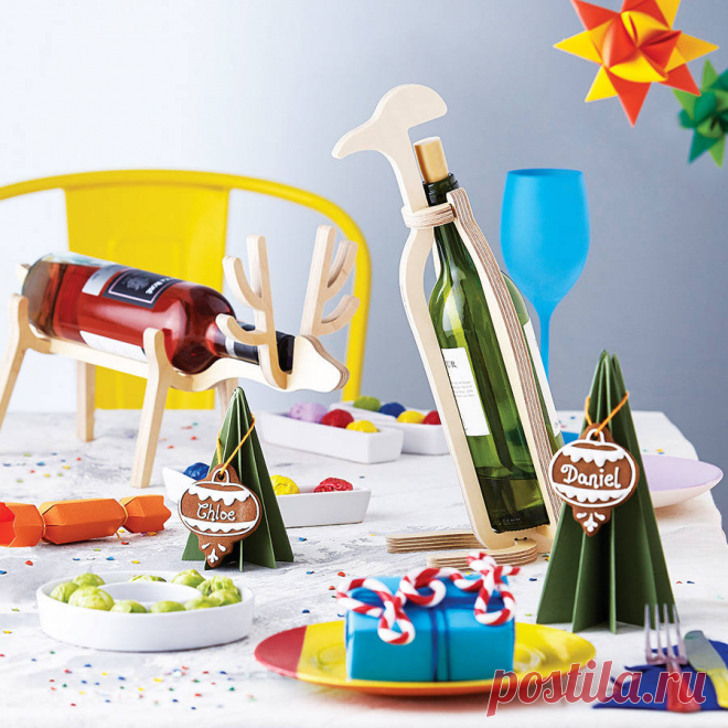 пингвин или олень винный шкаф коллекции массива | notonthehighstreet.com