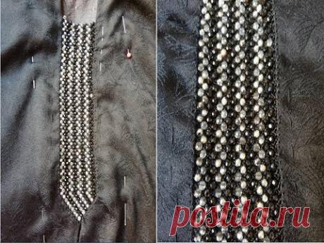pearl  beadsنصف طوق بالزمرد الصغير