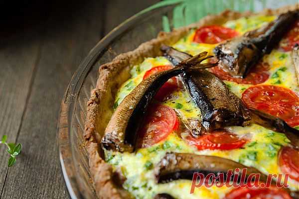 Киш с помидорами и шпротами - Рецепты. Кулинарные рецепты блюд с фото - рецепты салатов, первые и вторые блюда, рецепты выпечки, десерты и закуски - IVONA - bigmir)net - IVONA - bigmir)net