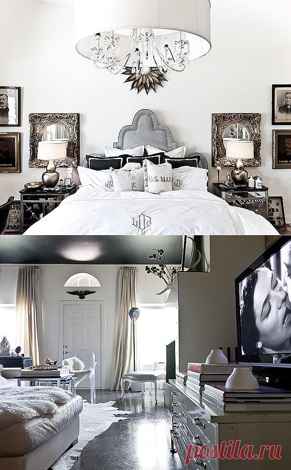 Контраст - черно-белый цвет в дизайнерском интерьере | Наш уютный дом