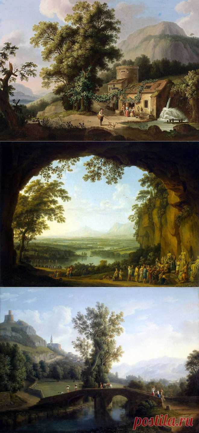 Jakob Philipp Hackert (1737 — 1807) - немецкий художник, преимущественно пейзажист..