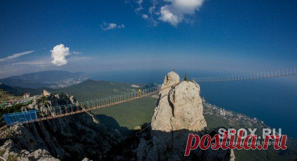 В Крыму открылся новый экстремальный аттракцион. На высоте бол / Экстремальный досуг