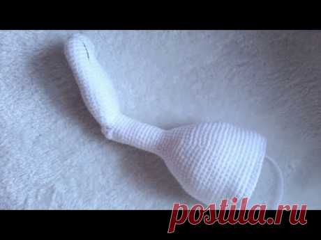 Rabbit crochet tutorial / part of legs