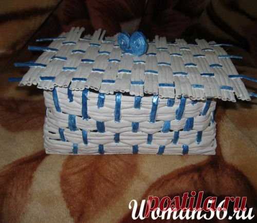 Плетение из газетных трубочек для начинающих: МК поэтапно