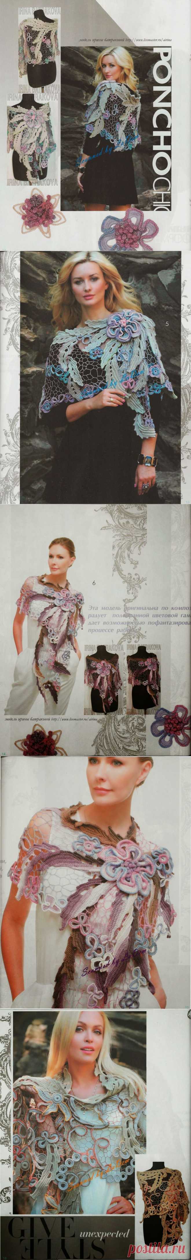 Irish crochet &: Capes Irish lace.