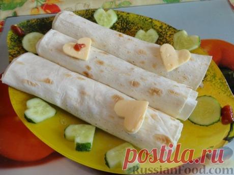 Рецепт: Кроллы домашние (рулеты из лаваша) на RussianFood.com