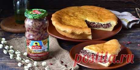 ЛОБИАНИ, ПОСТНЫЙ ГРУЗИНСКИЙ ПИРОГ С ФАСОЛЬЮ