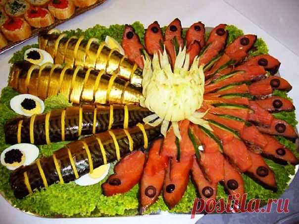 РЫБНАЯ НАРЕЗКА: ВАРИАНТЫ ОФОРМЛЕНИЯ И ПОДАЧИ НА ПРАЗДНИЧНЫЙ СТОЛ | Варварушка-Рукодельница