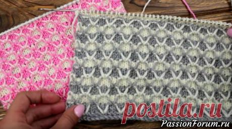 Турецкий жаккард спицами | Вязание спицами для начинающих 
Автор Надежда Голубенко