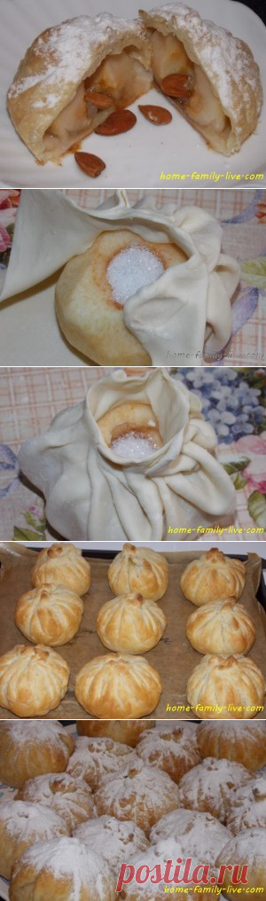 Слойка с яблоком/Сайт с пошаговыми рецептами с фото для тех кто любит готовить