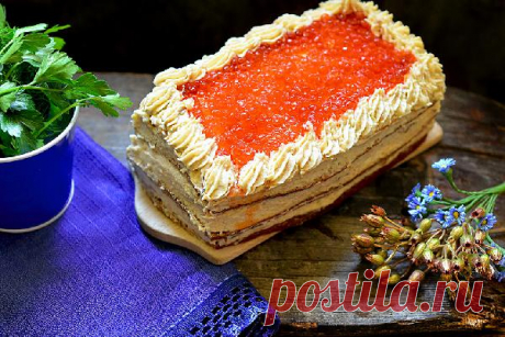 Закусочный торт из сельди — пошаговый рецепт на Foodclub.ru