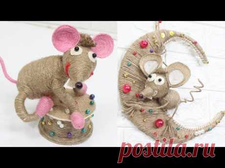 5 Jute craft mouse ideas | New year decoration ideas 2020