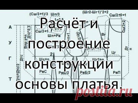 Выкройка платья своими руками | Построение основы платья.
