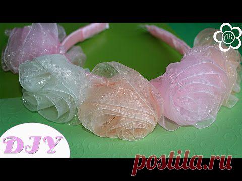 Ободок из Роз для начинающих / Мастер Класс