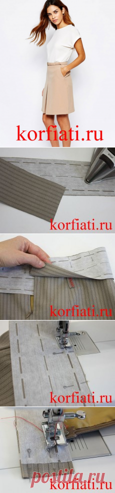 Притачной пояс -подробный фото- мастер-класс А. Корфиати
