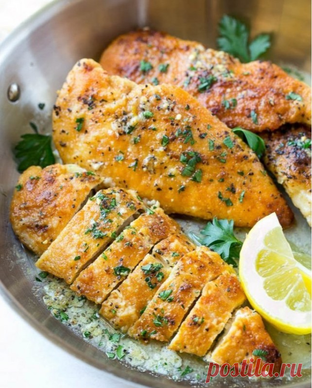 ​Курочкас аппетитной лимонной корочкой