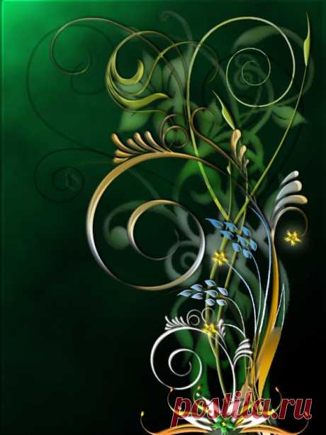 Green swirls by ShadowAndLight63 on deviantART
