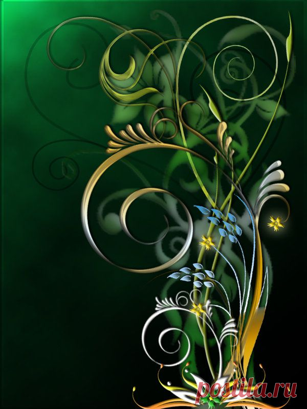 Green swirls by ShadowAndLight63 on deviantART