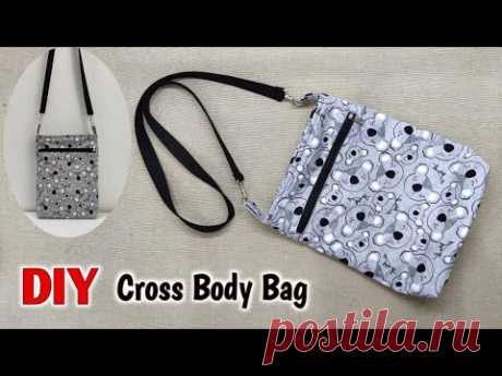 DIY Easy Cross Body Bag | Sling Bags making at home | Shoulder bag | sewing tutorial | DIY Cloth bag