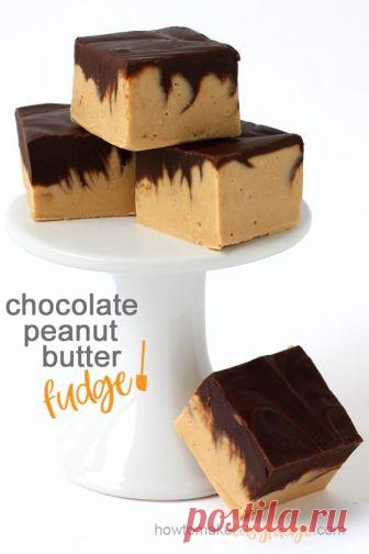 Chocolate Peanut Butter Fudge - How to Make Easy Fudge! Video