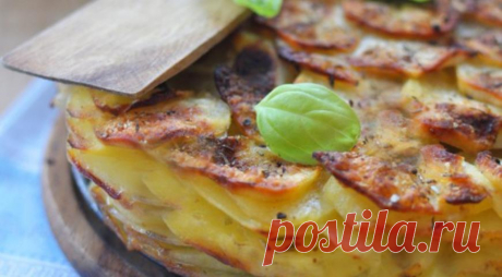 Постная картофельная галета, пошаговый рецепт с фото