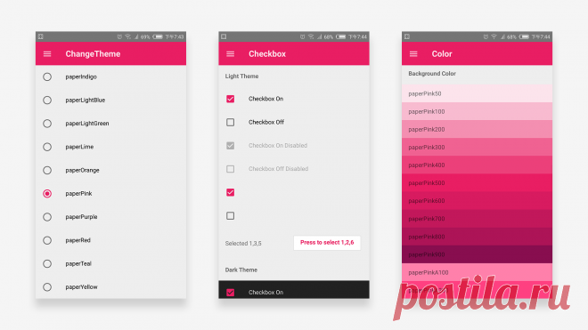 A Material Design style React Native component