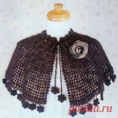 вязаная накидка