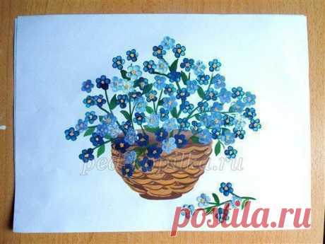 Рисунки ватными палочками