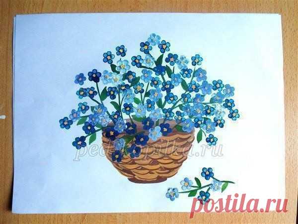 Рисунки ватными палочками