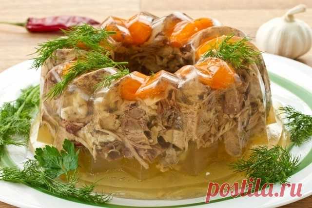 Холодец из курицы с желатином