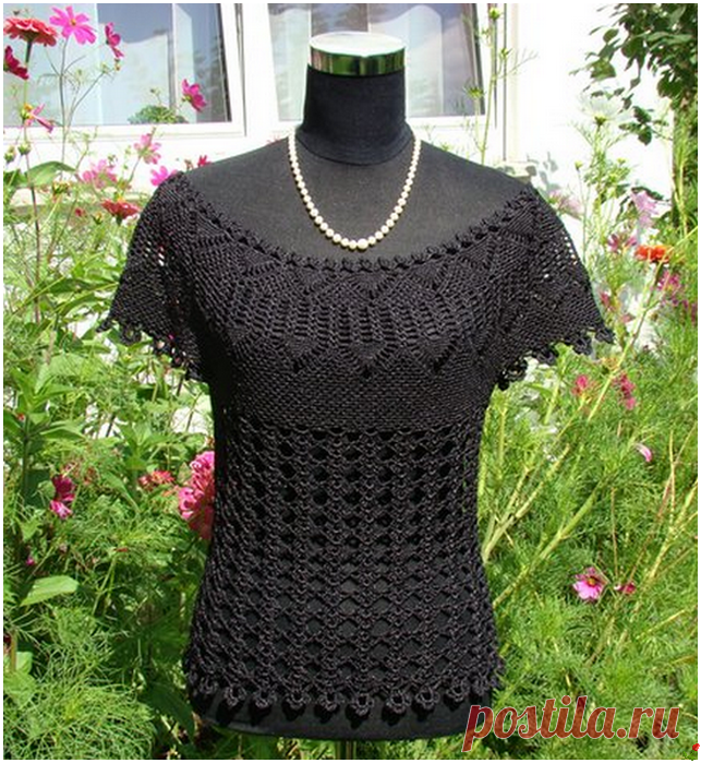 Нарядный топ крючком со схемами. Летний ажурный топ крючком схемы | Handmade24