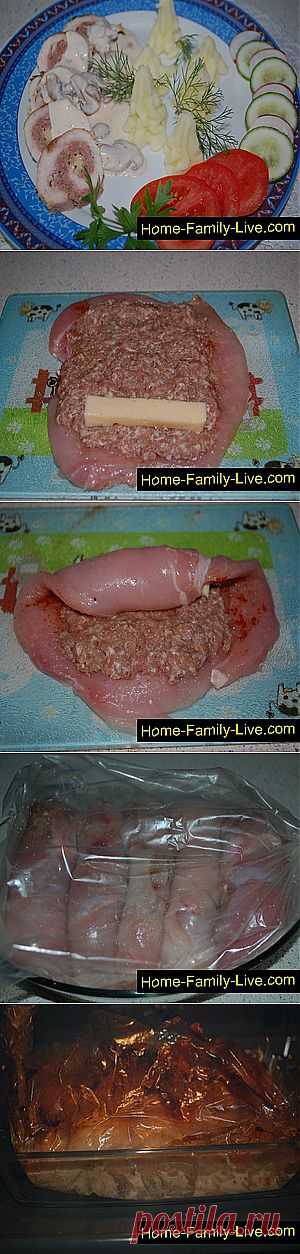 Кулинарные рецепты Фаршированная куриная грудка &raquo; Кулинарные рецепты